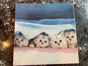 Vintage Eaton Peek-A-Boo Puzzle RARE 500 pcs kittens COMPLETE