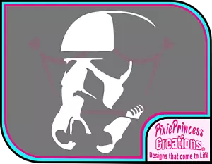 Star Wars Storm Trooper A Vinyl Sticker Wall Poster Home Decor Laptop Car Decal - Picture 1 of 10