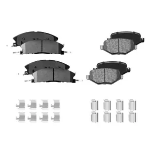 Front and Rear Ceramic Brake Pads For Ford Explorer Flex Taurus Lincoln MKT MKS - Picture 1 of 6