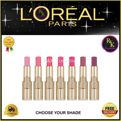 L'Oréal Rouge Caresse Lipstick - Soft Lightweight - Choose Your Shade - Loreal