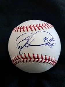 BARRY LARKIN SIGNED ROMLB BASEBALL INSCRIBED 95 NL MVP BECKETT COA - Picture 1 of 7