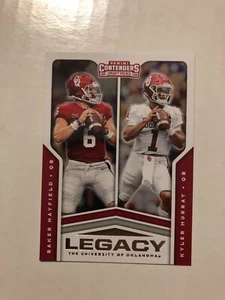Panini Contenders Draft Picks 2020 MAYFIELD MURRAY Legacy Card - Foto 1 di 1