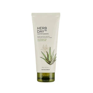 The Face Shop Herb Day Cleansing Foam With Aloe And Green Tea Extracts 170 ml - Picture 1 of 5