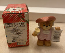 Enesco Lucy & Me Bears Town Crier, Bicentennial Dated 1986