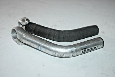 Abrazaderas de extremo de 2 barras Trek System de colección 22 mm Silver Bullhorns MTB híbrido remitente de EE. UU. Foto 1 de 4