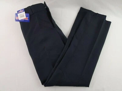 SPIEWAK SU322N3 WOMEN SIZE 12X36 UNHEMMED DARK NAVY BLACK STRIPE POLY DUTY PANTS - Image 1 of 2