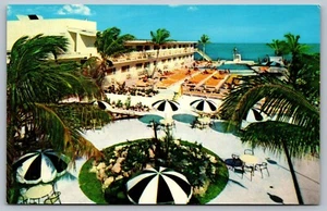 Golden Nugget Hotel Miami Beach FL Ocean & 186 St MESSAGE Postcard H13 - Picture 1 of 2