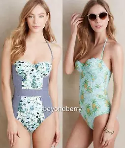NUEVA Camiseta Halter Anthropologie Calloped de Lilka Talla XS & L - Imagen 1 de 5