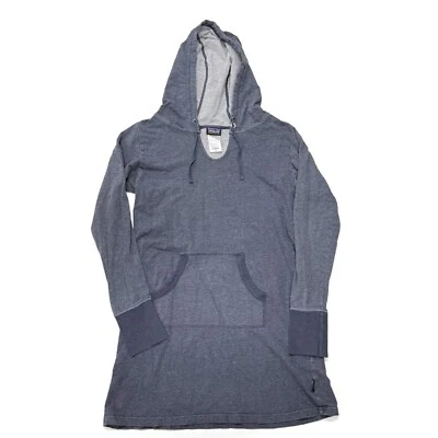 Patagonia Ahnya Dress Women Medium Blue Hoodie Long Sleeve Kangaroo Pocket 58780 - Image 1 of 4
