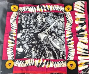 Elvis Presley Quilt Block Young Rock N Roll King Fabric 18 x 21 in fans sewing - Picture 1 of 14