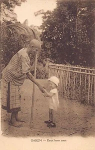 Gabon - Two good friends - Publ. Missions Évangéliques - Picture 1 of 2