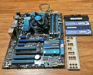 Asus P8P67- Intel Core i7 3770- 20GB Mixed Ram- IO Shield - Tested Boot To Bios - Picture 1 of 16