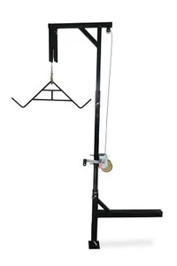 HME Hitch Hoist 400 lb Game Lifter with Gambrel and 360 Degree Swivel - Picture 1 of 7