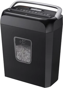 Paper Shredder for Home Use, 6 Sheet Crosscut Paper Credit Cards, Staples, an.. - Picture 1 of 9