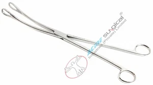 6 Pcs Kelly Polypus Forceps 12.50'' Curved OB/GYN Surgical Instruments CE - Picture 1 of 3