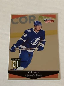 2020-21 UD Extended Series Cal Foote Rookie Ultimate Victory #UV-37 Lightning RC - Picture 1 of 2
