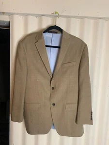 M&S Collezione Italian Blazer Jacket Mens 40S Nova Fides Tan - Picture 1 of 9