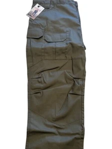 Tactical World Store Pants Mens 2XL Green Cargo Pockets Elastic Waist - Picture 1 of 2