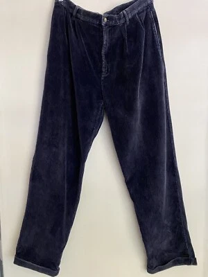 Cutter & Buck Men’s Navy Blue Corduroy Pants Chinos Jeans Casual Cuffed 34x32 - Image 1 of 4