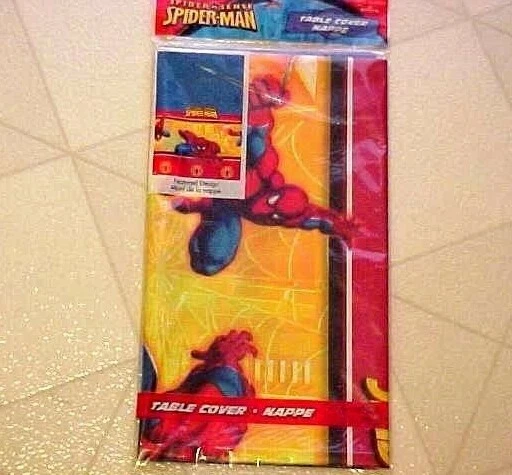 Mantel de cumpleaños Hallmark Marvel Spider-Man mantel de plástico nuevo 54"x102" Foto 1 de 1