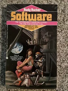 Rudy Rucker - Software (Avon, 1987, 1st printing) Cyberpunk Sci Fi Book - Picture 1 of 4
