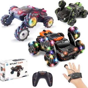 RC Stunt Car Remote Control Cars Toys for Boys Girls Rechargeable 360° Flips - Picture 1 of 44