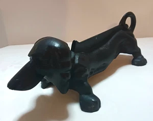"Raspador de botas/parada de puerta pesada vintage de hierro fundido Dachshund para perro" - Imagen 1 de 13