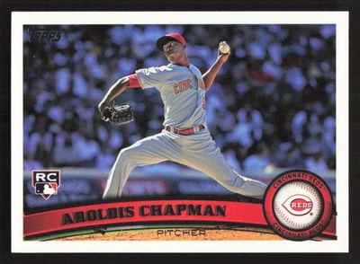 2011 Topps Aroldis Chapman RC 新秀 #110a 卡 — 第 1/2 张图片