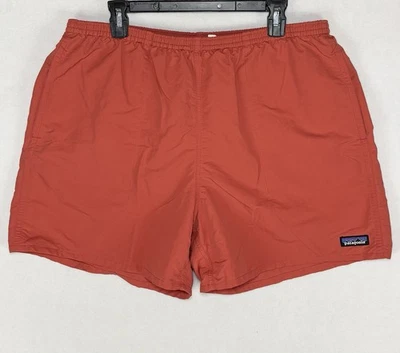 Pantalones Cortos Patagonia Baggies Para Hombre XL NetPlus Conchas 4.5” Rojo Salmón Forrado Natación Caminata Foto 1 de 4