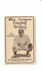 Pat Collins Big Leauge Catching and Batting Draper-Maynard Flyer Baseball 1926 - Picture 1 of 2