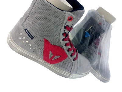 Dainese Women’s Street Biker Air Shoes Light Grey/Coral Size 36 EU / 4.5 US - Image 1 of 4
