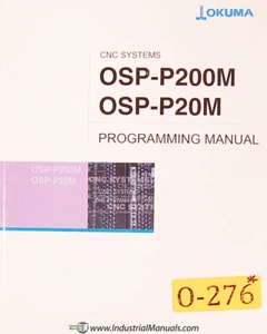 Okuma OSP P200M, P20M Programming Manual Year (2004) - Picture 1 of 7
