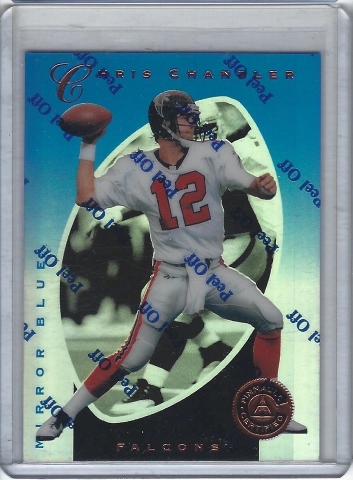 1997 Pinnacle Certified Chris Chandler #87 Mirror Blue Parallel  - Image 1 of 1