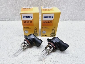 NEW X2 PHILLIPS LIGHT BULBS 9005 C1 HEADLIGHT FOG LAMP 12V 65W WP20D HEAD LIGHT - Picture 1 of 10