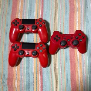 3 Sony PlayStation PS Wireless Controller für Ersatzteile (2 verschiedene Gens) - Bild 1 von 13