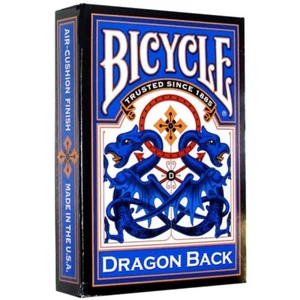 Bicycle Vintage DRAGON BACK BLUE Playing Cards Mirror Design include Double Back - Picture 1 of 5