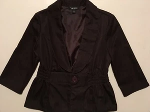 NWOT Amy Byer Dressy & Casual Everyday Brown Lined Suit Coat / Jacket L 12 - 14 - Picture 1 of 2