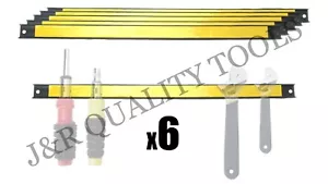 (6) 18" Magnetic Tool Holder Bars Magnet Mechanic Shop - Picture 1 of 1