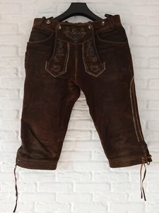 COUNTRY LINE OKTOBERFEST TYROL BROWN PANTS SIZE 46 - Picture 1 of 8