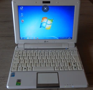 Netbook Notebook mini Asus Eee PC 1,60GHz Intel Atom 10" * Windows 7 ULT * TOP - Bild 1 von 3