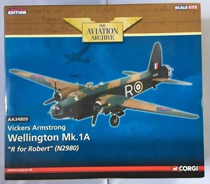 "Raro nuovo di zecca Corgi AA34804 1:72 Vickers Wellington Mk I RAF, ""R per Robert" - Foto 1 di 4