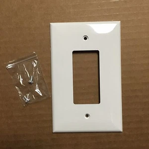 (2 piezas) Cubierta de placa de pared para decorador de 1 pandilla BLANCA de plástico de gran tamaño jumbo - Imagen 1 de 4
