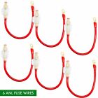 6X High Quality 4 Ga Awg Red Power Cable Ofc With Agu Inline Fuse Holder And 100Amp
