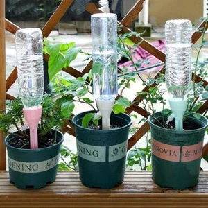 3Pcs Self Watering Spikes Plant Garden Automatic Water Bottle Drip Irrigation - Picture 1 of 16