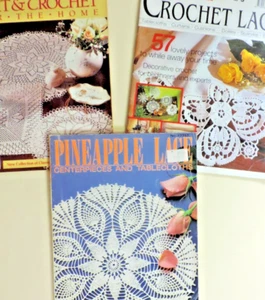 Vintage Crochet Lace Magazines Lot Susan Bates/Burda/McCall's - Picture 1 of 13