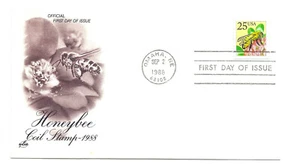 2281 25c Honeybee coil ArtCraft FDC - Picture 1 of 1