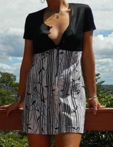VINTAGE 1960s Original Baby Doll Classic Two-Toned Retro Mod Dress - Bild 1 von 7