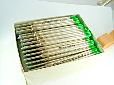 LOTE DE RECARGA DE BOLÍGRAFO PARKER DE 90+ VERDE MEDIANO ALEMÁN HECHO POR SCHMIDT Foto 1 de 4