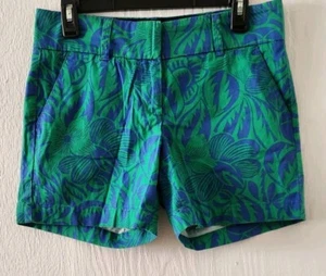 Talbots women's shorts the daily short size 4P floral print blue and green - Picture 1 of 7