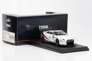 1:43 Ebbro Nissan GT-R GT1 2009 Silverstone Blanco #35 CON Krumm D. Turner - Imagen 1 de 4